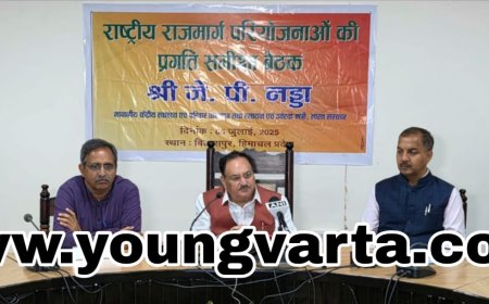 हिमाचल में चल रहे 2592 करोड़ के नेशनल हाईवे के कार्य 2027 में होंगे पूरे : जेपी नड्डा