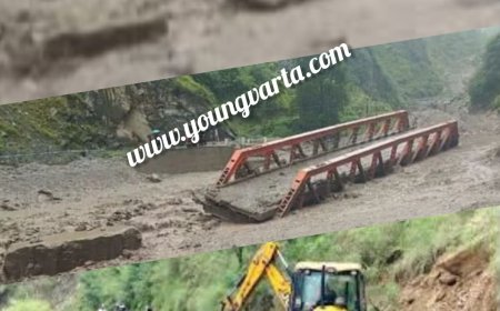 मंडी के बाद चंबा में दो जगह बादल फटे , चुराह में पुल बहा , कोई जानी नुक्सान नहीं