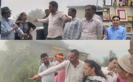 कमरऊ में RGB कम्पनी के खिलाफ प्रदर्शन कर रही महिलाओं के बीच पहुंची एसडीएम