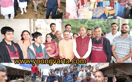 राष्ट्रीय अध्यक्ष जेपी नड्डा और प्रदेश अध्यक्ष डॉ राजीव बिंदल के साथ जयराम ठाकुर ने आपदा प्रभावित क्षेत्र का किया दौरा