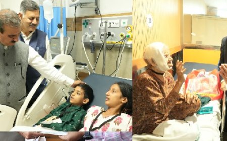 मुख्यमंत्री ने एम्स बिलासपुर में बस दुर्घटना के घायलों का  जाना कुशलक्षेम