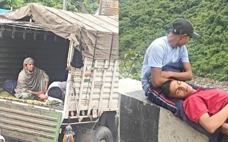 चंडीगढ़-मनाली एनएच मंडी के साथ लगते चार मील के पास घंटों से बंद,पर्यटकों ने हाईवे पर बिताई पूरी रात 