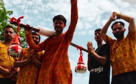 पहली बार शिलाई से हरिद्वार से चूड़धार मंदिर तक कांवड़ यात्रा पर निकले शिवभक्त