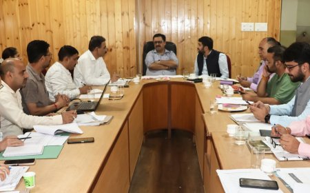 लंबित कार्यों को समय पर पूरा करना सुनिश्चित करें अधिकारी , समीक्षा बैठक में डीसी ने दिए निर्देश