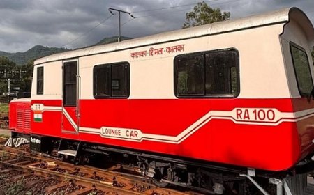 रेलवे बोर्ड ने नए लुक में उतारा लोंगेज रेल कार आरए-100 को विश्व धरोहर कालका-शिमला रेलवे ट्रैक  