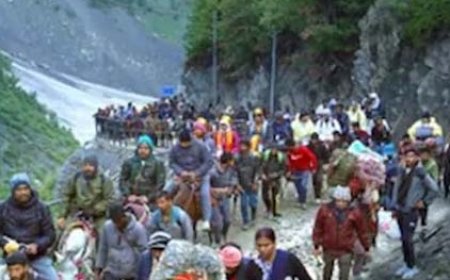 जम्मू-कश्मीर में अमरनाथ यात्रा वाले मार्ग पर पत्थर गिरने से एक महिला की मौत