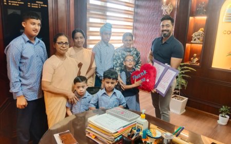 थैंक्यू डीसी सर, प्रेम आश्रम के विशेष बच्चों ने उपायुक्त से मिलकर साझा की ख़ुशी  