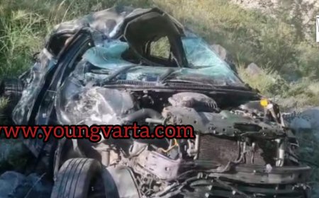 किन्नौर में दर्दनाक सड़क हादसा , 200 मीटर गहरी खाई में गिरी कार , एक की मौत