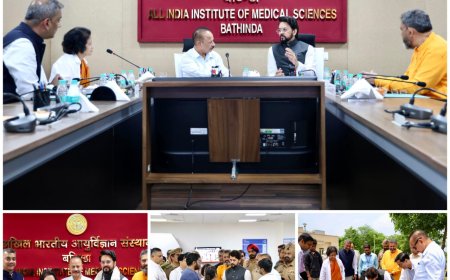 एम्स बठिंडा पंजाब में उच्चस्तरीय स्वास्थ्य सेवाओं के क्षेत्र में मील का पत्थर : अनुराग सिंह ठाकुर