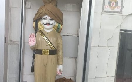 श्री गोगा माड़ी खदरी में बाबा सेवल सिंह जी की मूर्ति स्थापित
