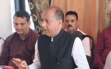 मंडी के आपदा प्रभावित इलाकों का दौरा कर लौटे जयराम ठाकुर,सुक्खू सरकार पर राजनीति करने का लगाया आरोप