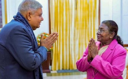 राष्ट्रपति द्रौपदी मुर्मू ने उपराष्ट्रपति जगदीप धनखड़ का इस्तीफा किया मंजूर