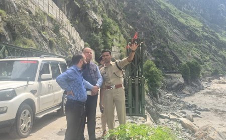 उपायुक्त व पुलिस अधीक्षक किन्नौर ने सेब सीज़न के दृष्टिगत जिला के मुख्य संपर्क मार्गों का किया निरीक्षण