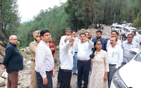 बहु-क्षेत्रीय केंद्रीय टीम ने करसोग के आपदा प्रभावित क्षेत्रों का किया दौरा