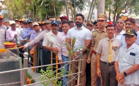 कारगिल विजय दिवस पर ऊना वासियों का अमर बलिदानियों को सलाम,शहीद स्मारक पर श्रद्धांजलि की अर्पित