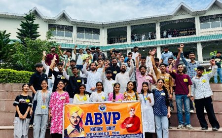 अखिल भारतीय विद्यार्थी परिषदनाहन इकाई द्वारा मानसिक बैठक का आयोजन