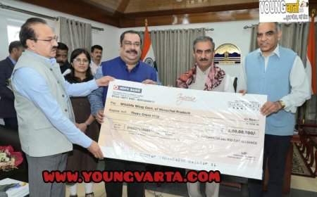 आईबीसीए ने त्साराप-चू संरक्षण रिजर्व प्रबंधन के लिए मुख्यमंत्री को तीन करोड़ रुपये का चेक भेंट किया