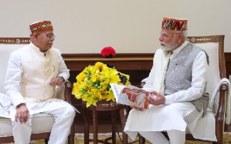 राज्यपाल ने प्रधानमंत्री को आपदा से हुए नुकसान और नशामुक्त हिमाचल अभियान की दी जानकारी