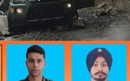 हृदय विदारक : लेह में भारतीय सेना की गाड़ी पर गिरी चट्टान , लेफ्टिनेंट कर्नल सहित सेना दो अधिकारी शहीद