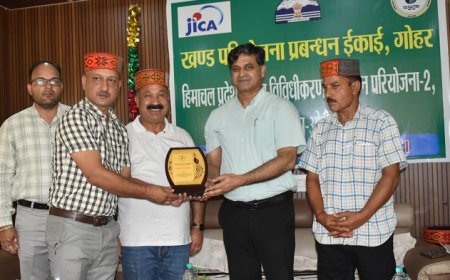 गोहर में जायका परियोजना के तहत प्रगतिशील किसानों को किया सम्मानित