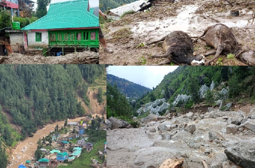 सराज में सबसे बड़ी त्रासदी, सबकुछ तबाह, सराज के थुनाग का शेष दुनिया से पूरी तरह से कटा संपर्क