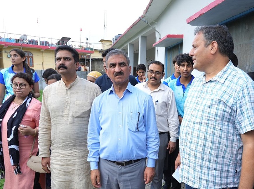 मुख्यमंत्री ने सरकाघाट में सीबीएसई स्कूल खोलने की घोषणा की