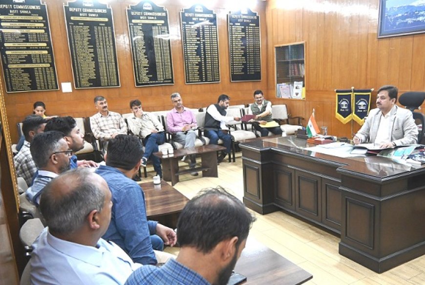 फोरलेन निर्माण कार्य की होगी निशानदेही,भट्टाकुफर में भवन गिरने के कारणों की करेगी जांच :  उपायुक्त