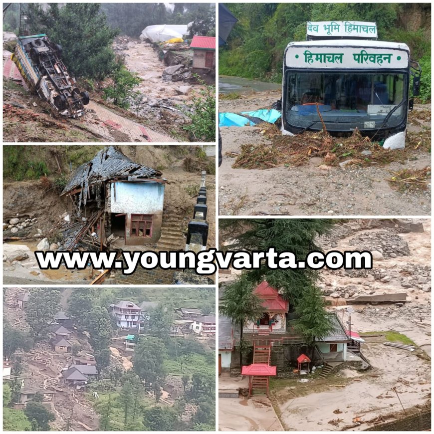 हिमाचल में बारिश से अब तक 407 करोड़ रुपये से ज्यादा का नुकसान , 37 लोगों की मौत