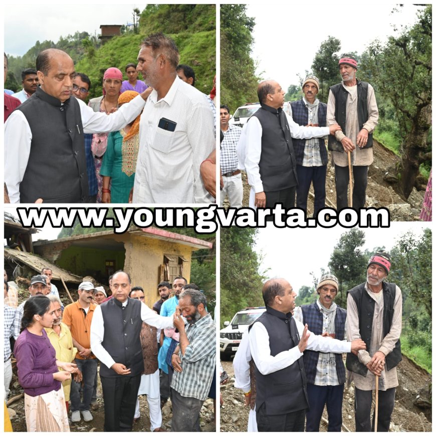 मलबा हटाने के लिए खुद जेसीबी लगा रहे लोग , कब तक करते प्रशासन का इंतजार , आपदा ग्रस्त बस्सी और मुसरानी पहुंचे नेता प्रतिपक्ष 