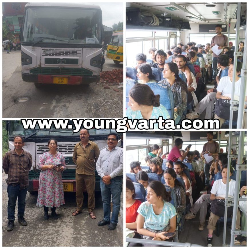 आपदा प्रभावित थुनाग से सुरक्षित निकाले हॉर्टिकल्चर कॉलेज के 92 छात्र-छात्राएं 