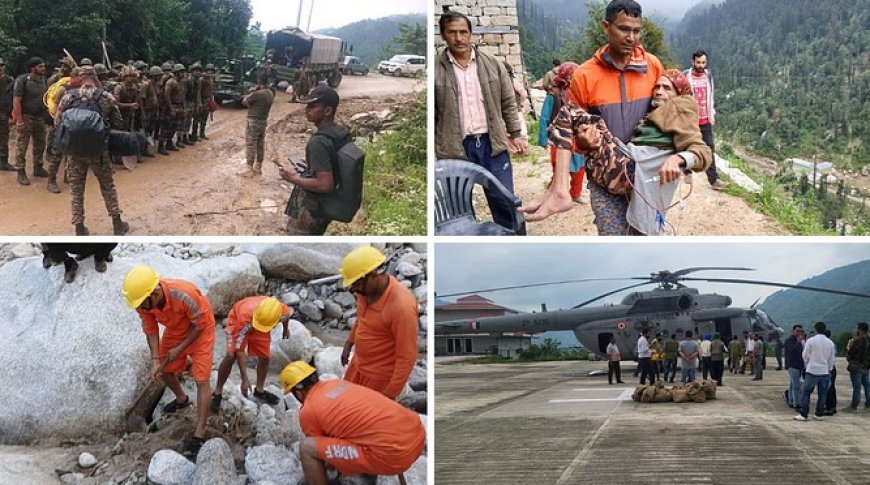 मंडी में ड्रोन से भी की जा रही लापता लोगों की तलाश, 17 लोगों की मौत, 54 लोग अभी भी लापता