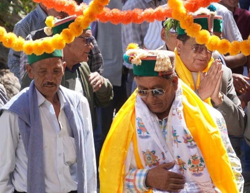 राजस्व मंत्री ने किन्नौर जिला के दूर-दराज गांव टाशीगंग का किया दौरा,स्थानीय लोगों की समस्याओं का किया निवारण