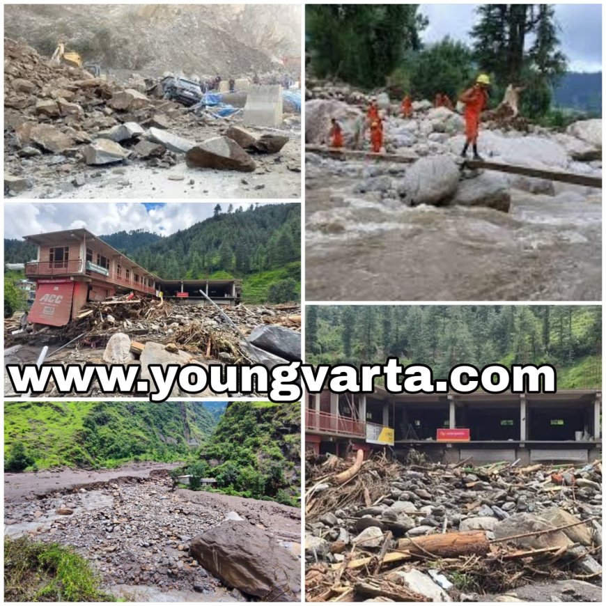 हिमाचल में आफत की बारिश , बादल फटने और भूस्खलन से 261 सड़कें बाधित