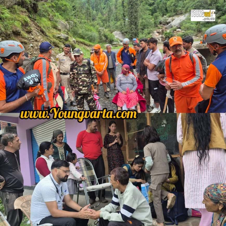आपदा प्रभावित सराज क्षेत्र में 24 मेडिकल टीमें पैदल पहुंच कर दे रहीं स्वास्थ्य सेवाएं : उपायुक्त