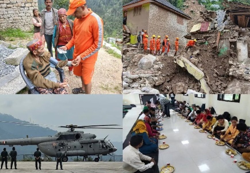 जज्बा : सराज में आई आपदा में लापता लोगों की खोजबीन के लिए लगातार नाै दिन से डटे NDRF के जवान