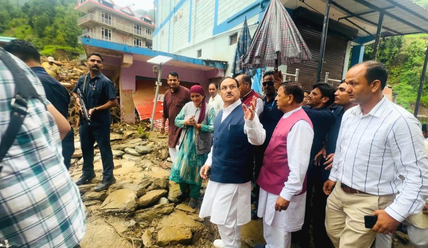 आर्थिक मदद की दृष्टि से भारत सरकार हिमाचल प्रदेश के साथ पहले भी खड़ी थी और आगे भी खड़ी रहेगी : जेपी नड्डा