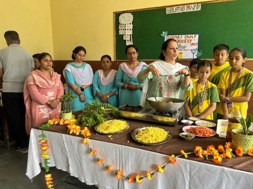 डीएवी विद्यालय नाहन में समर कैंप का आयोजन, कैंप में बच्चों को विभिन्न गतिविधियों में भाग लेने का मिला अवसर
