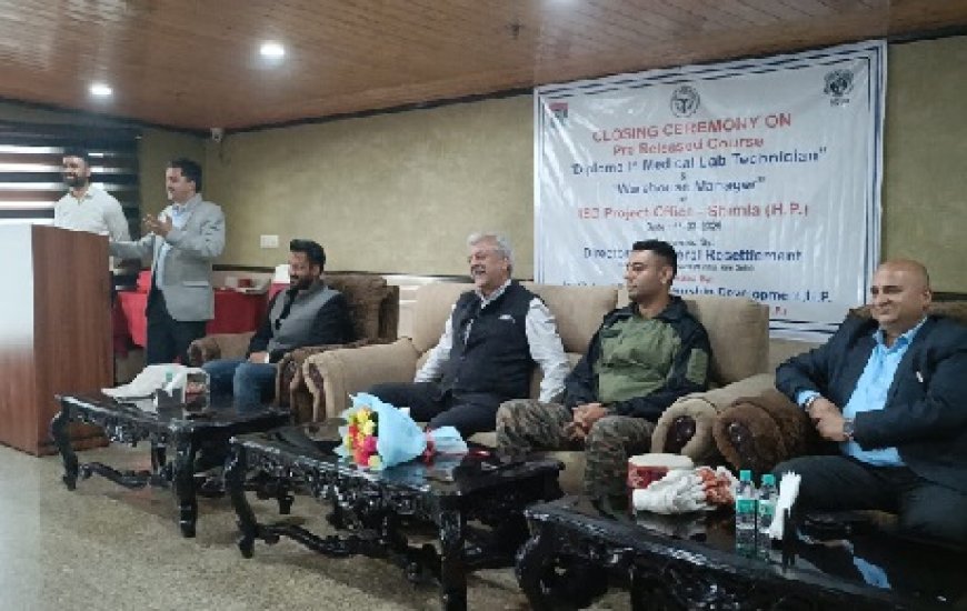 IEDUP शिमला में DGR प्री-रिलीज़ कोर्स का समापन समारोह सफलतापूर्वक संपन्न