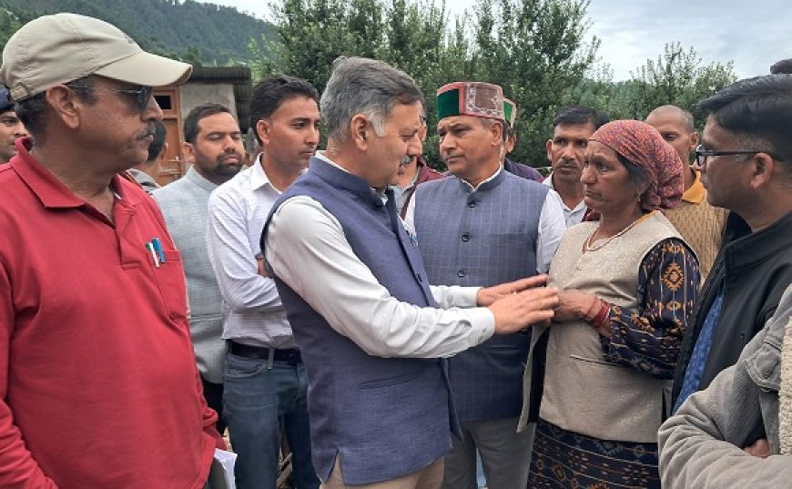 सराज में राहत एवं पुनर्वास कार्यों के लिए सात करोड़ रुपए जारी : राजेश धर्माणी