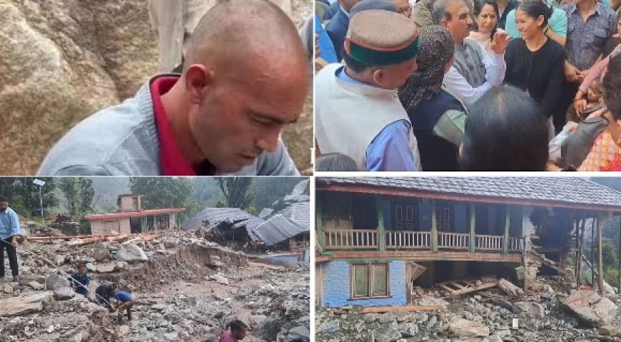 आपदा के 13वें दिन परिजनों ने नियति को स्वीकारते हुए आंसुओं के बीच लापता लोगों का किया क्रिया कर्म