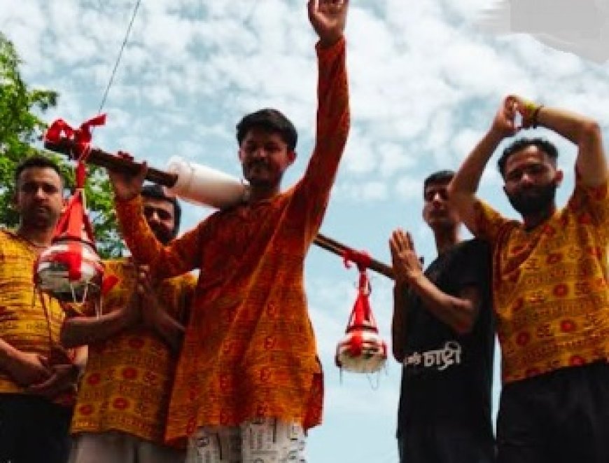 पहली बार शिलाई से हरिद्वार से चूड़धार मंदिर तक कांवड़ यात्रा पर निकले शिवभक्त