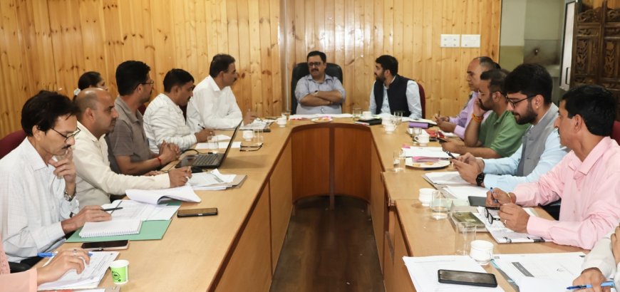 लंबित कार्यों को समय पर पूरा करना सुनिश्चित करें अधिकारी , समीक्षा बैठक में डीसी ने दिए निर्देश 