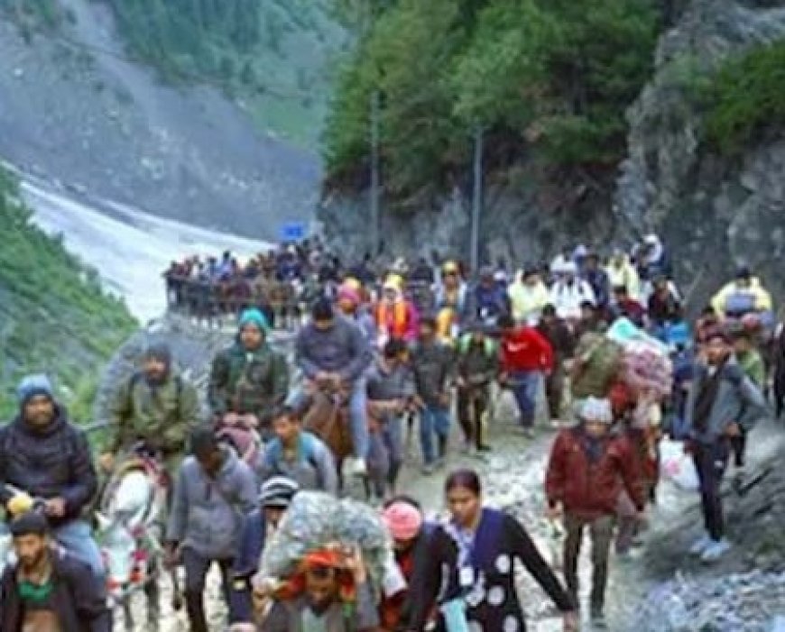 जम्मू-कश्मीर में अमरनाथ यात्रा वाले मार्ग पर पत्थर गिरने से एक महिला की मौत