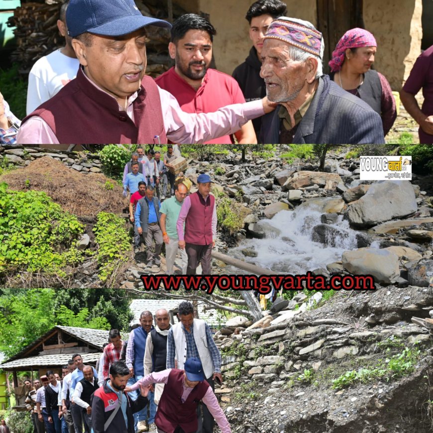 आपदा ने 30 साल पीछे धकेल दिया सराज , हम फिर से उठ खड़े होंगे , छतरी में भावुक हुए नेता प्रतिपक्ष जयराम ठाकुर