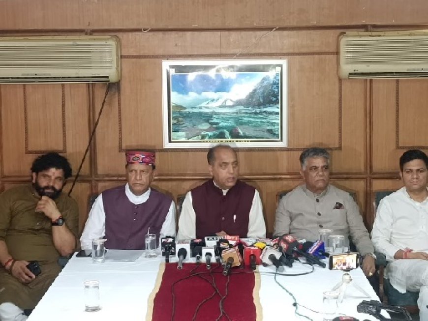 आपदा प्रभावितों के लिए राहत के लिए हिमाचल सरकार के काम धीमें और अपर्याप्त : जयराम ठाकुर 