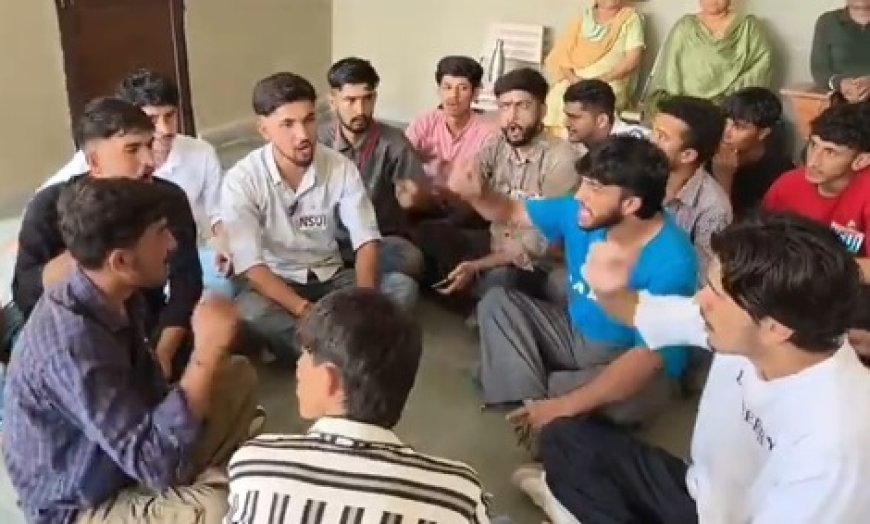 छात्रा से छेड़खानी मामले में छात्र संगठनों के प्रदर्शन,NSUI और SFI ने नाहन कॉलेज में किया प्रदर्शन
