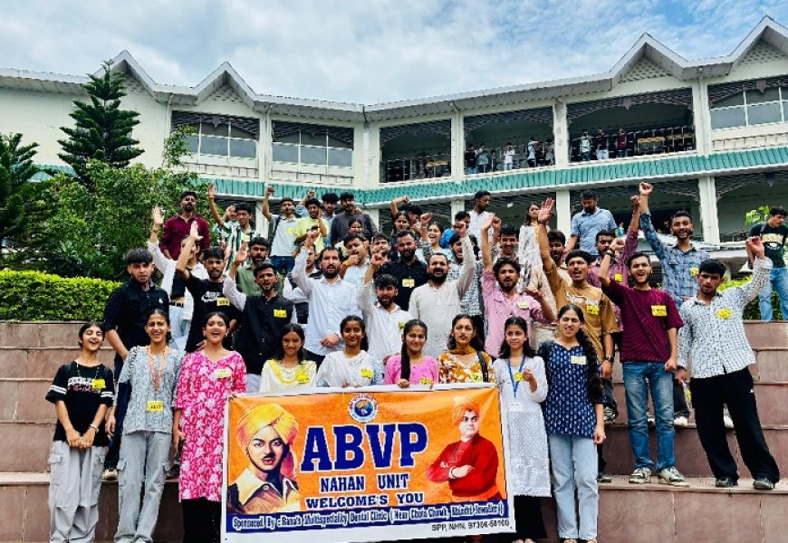 अखिल भारतीय विद्यार्थी परिषदनाहन इकाई द्वारा मानसिक बैठक का आयोजन