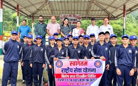 पीएम श्री राजकीय वरिष्ठ माध्यमिक पाठशाला बेचड़ का बाग़ में सात दिवसीय एनएसएस शिविर शुरू