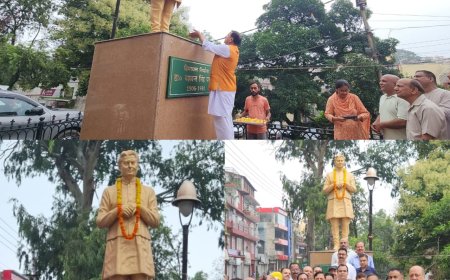 भाजपा प्रदेश अध्यक्ष डॉ. राजीव बिंदल ने हिमाचल निर्माता डॉ. परमार की प्रतिमा पर अर्पित किए श्रद्धा सुमन