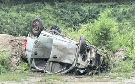 रोहड़ू  के अंतर्गत एक पब्बर नदी में गिरी ऑल्टो कार,  हादसे में तीन युवकों की माैके पर ही माैत  